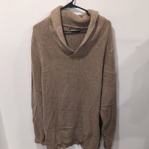 Cozy Turtleneck Sweater in Warm Tan